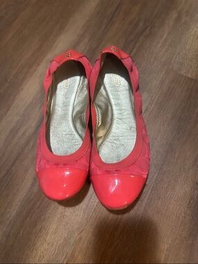 Coach Coral Patent-Toe Ballet Flats